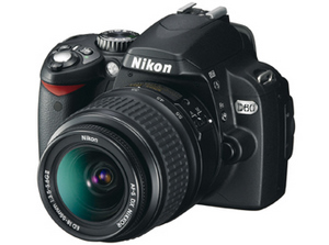 Handlich: Nikon Digitalkamera D 60 SLR Spiegelreflex